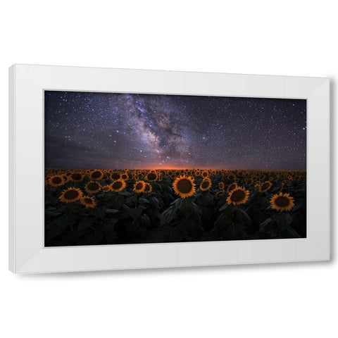 Dreamscape White Modern Wood Framed Art Print by Xu, Mei
