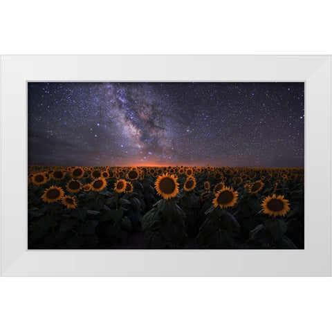 Dreamscape White Modern Wood Framed Art Print by Xu, Mei
