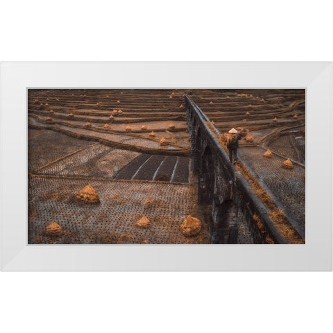 An Old Canal White Modern Wood Framed Art Print by TIANQI