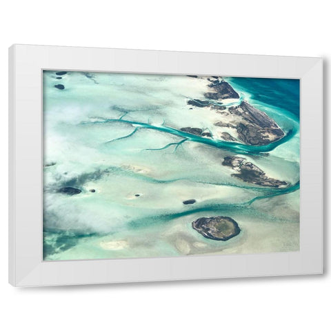 Up In The Air (Bahamas) White Modern Wood Framed Art Print by Labagnara, Roxana