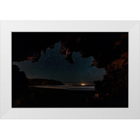 Olympic Galaxy White Modern Wood Framed Art Print by Roughol, Francois