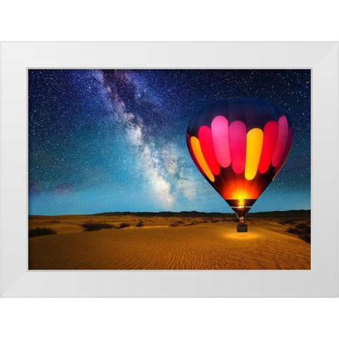 Journey Under The Stars Alt 2018 White Modern Wood Framed Art Print by Anderson, Matt