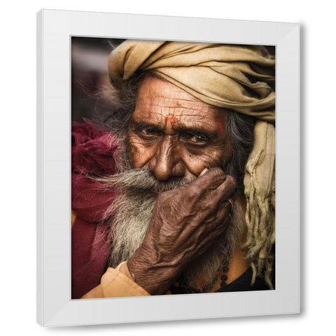 Red And Yellow White Modern Wood Framed Art Print by Jonas, Nadav