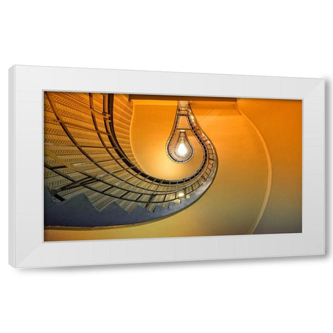 The Pear White Modern Wood Framed Art Print by Ohlendorf, Anette