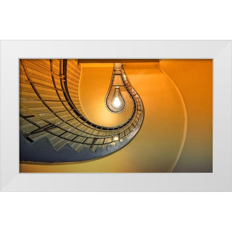 The Pear White Modern Wood Framed Art Print by Ohlendorf, Anette