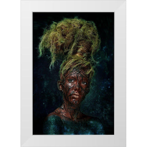 Arbor Mundi White Modern Wood Framed Art Print by Kovalev, Ivan