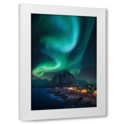 Rise Up White Modern Wood Framed Art Print by F. Turienzo, Carlos
