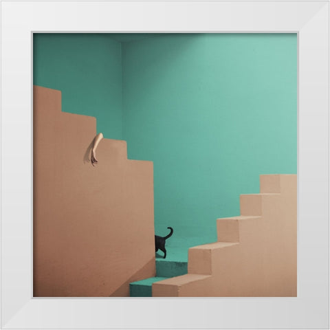 Seek And Ye Shall Find  - X White Modern Wood Framed Art Print by Hardibudi