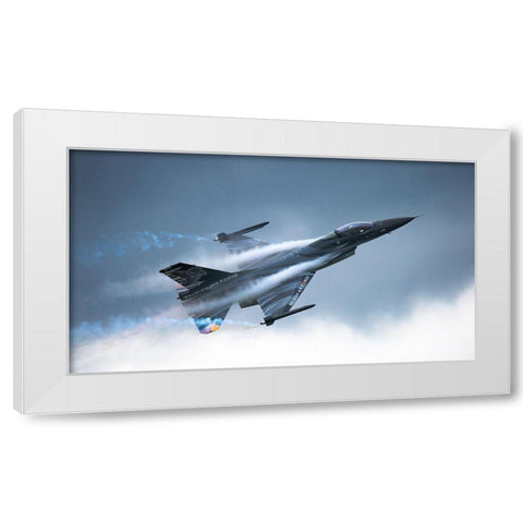 Vador White Modern Wood Framed Art Print by Wrobel, Piotr