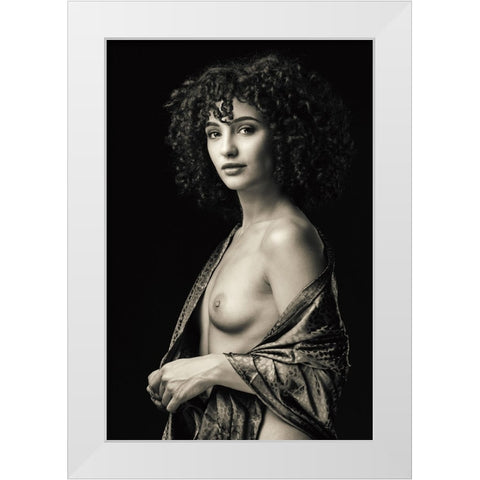 Classical Beauty White Modern Wood Framed Art Print by Slotboom, Jan