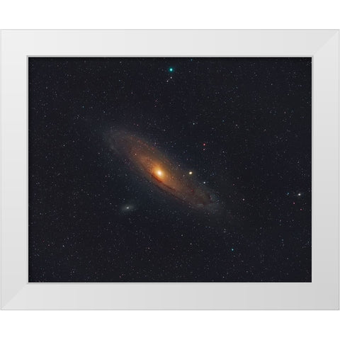 Andromeda Galaxy White Modern Wood Framed Art Print by Auf dem, Andrea