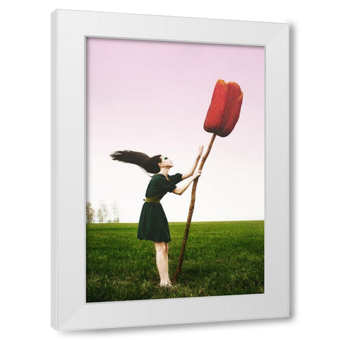 Open Sky White Modern Wood Framed Art Print by Korolyova, Mila