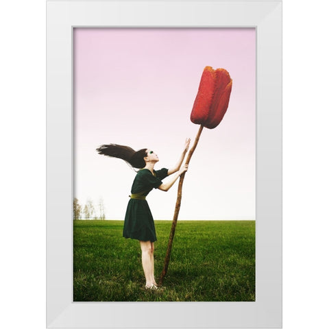 Open Sky White Modern Wood Framed Art Print by Korolyova, Mila