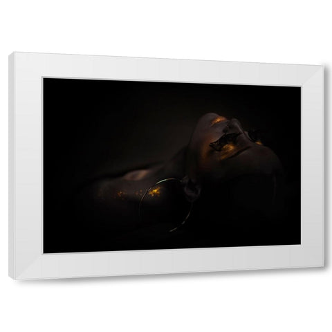 Cleopatra White Modern Wood Framed Art Print by Iltus, Maya