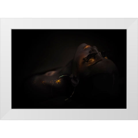 Cleopatra White Modern Wood Framed Art Print by Iltus, Maya
