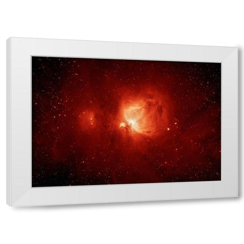 M42 - Orion Nebula White Modern Wood Framed Art Print by Maupetit, Arnaud