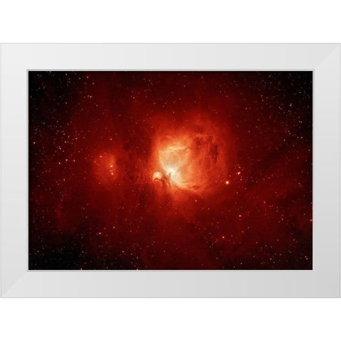M42 - Orion Nebula White Modern Wood Framed Art Print by Maupetit, Arnaud
