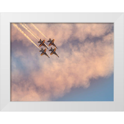 Us Navy White Modern Wood Framed Art Print by Tseng, Judy