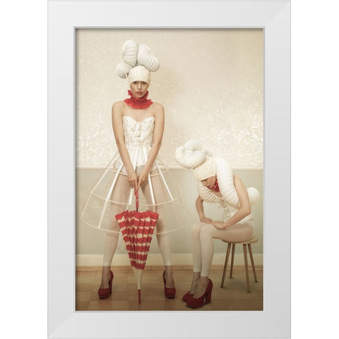 Modern Barock III White Modern Wood Framed Art Print by von Diepenbroek, Christine