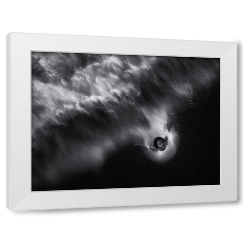 Thalassa White Modern Wood Framed Art Print by Kaimaki, Maria