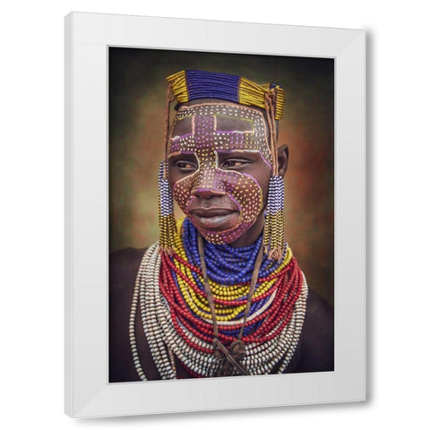 Color Caro White Modern Wood Framed Art Print by Yosifov, Svetlin