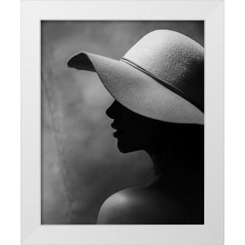 Contrast White Modern Wood Framed Art Print by Khaksar