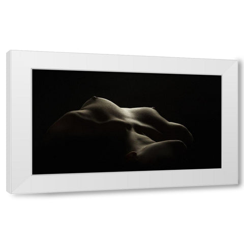 Breast White Modern Wood Framed Art Print by Valevicius, Aurimas