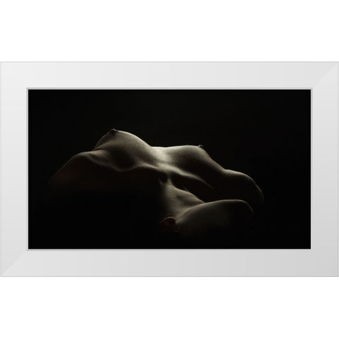 Breast White Modern Wood Framed Art Print by Valevicius, Aurimas