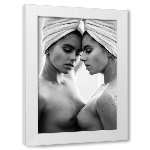 My Home, My Freedom White Modern Wood Framed Art Print by Krystynek MQEP, Martin