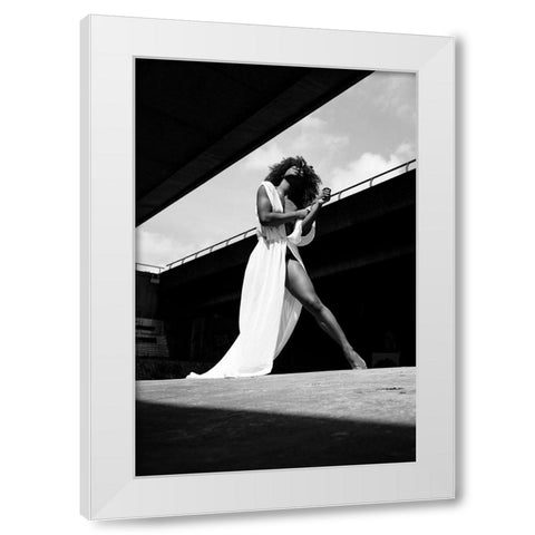 Venance White Modern Wood Framed Art Print by De Waal, Marco