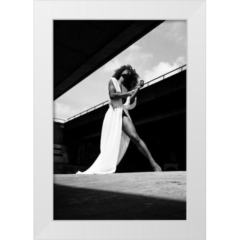 Venance White Modern Wood Framed Art Print by De Waal, Marco