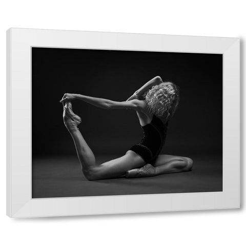 Art Of Movement Series White Modern Wood Framed Art Print by STANKO, ANDREY