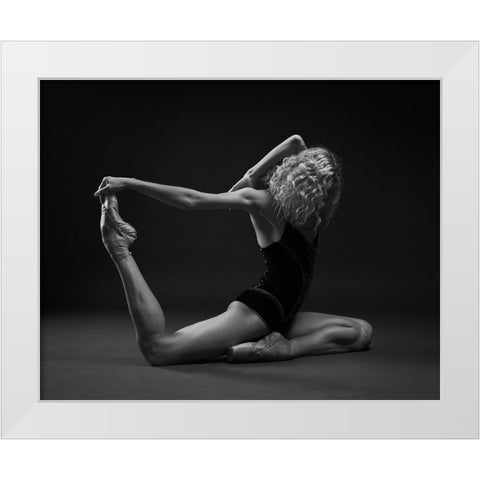 Art Of Movement Series White Modern Wood Framed Art Print by STANKO, ANDREY