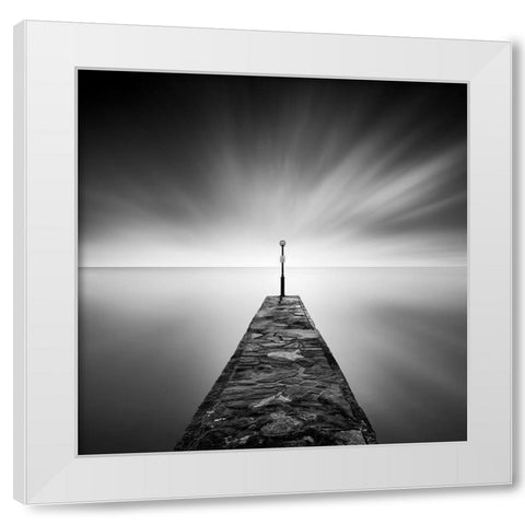 Black Jetty White Modern Wood Framed Art Print by Digalakis, George