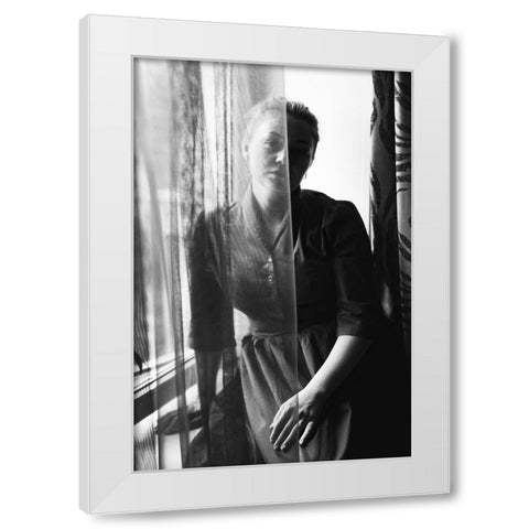 Anastasia White Modern Wood Framed Art Print by Mikhailova, Olessya