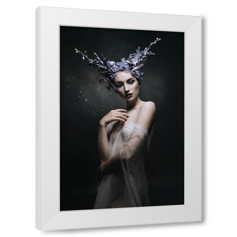 Artemis White Modern Wood Framed Art Print by Siegart