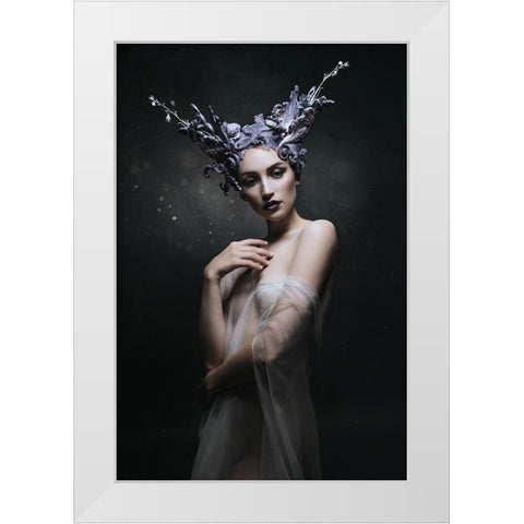 Artemis White Modern Wood Framed Art Print by Siegart
