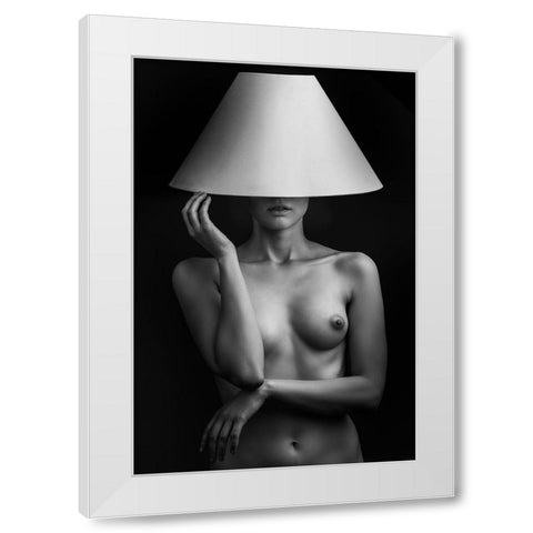 The Switch White Modern Wood Framed Art Print by Valevicius, Aurimas