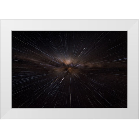 Straight To The Heart White Modern Wood Framed Art Print by Guevara Vivanco, Carlos
