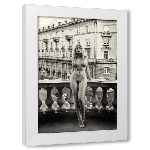Petersburg White Modern Wood Framed Art Print by Oryx, Gene