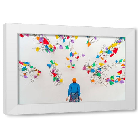 Trashart White Modern Wood Framed Art Print by Dirven, Ton