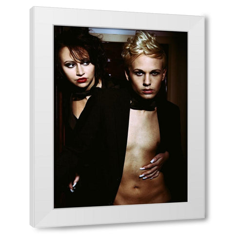 Love Is A Losing Game White Modern Wood Framed Art Print by lotzin -, mario