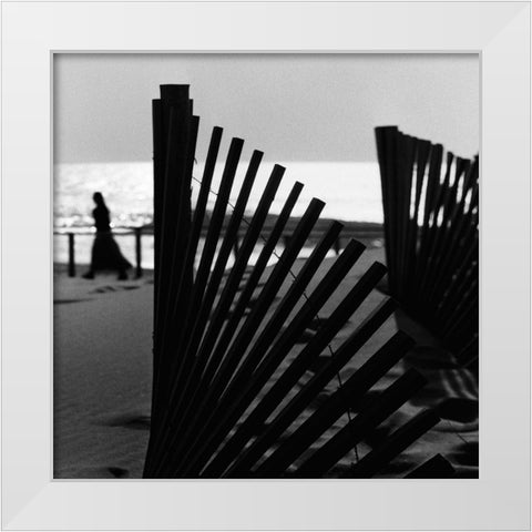Waterways White Modern Wood Framed Art Print by Abrantes, Paulo
