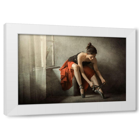 The Last Preparation White Modern Wood Framed Art Print by Kisworo, Sebastian
