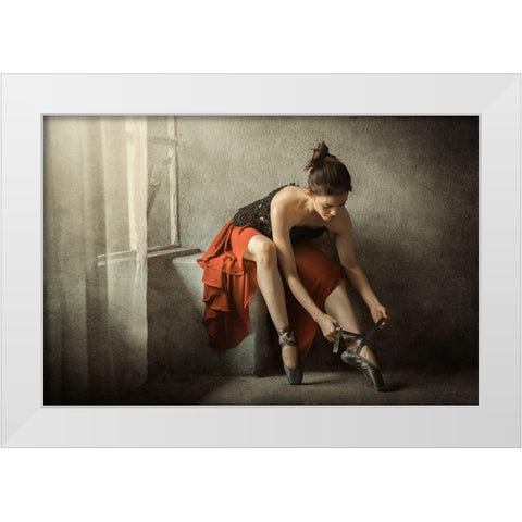 The Last Preparation White Modern Wood Framed Art Print by Kisworo, Sebastian