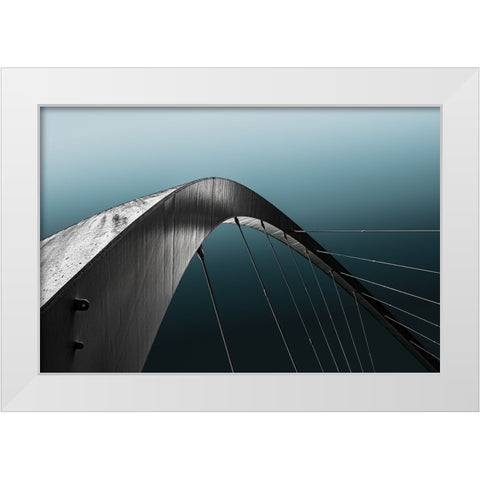 From Glasgow White Modern Wood Framed Art Print by Schuster, Inge