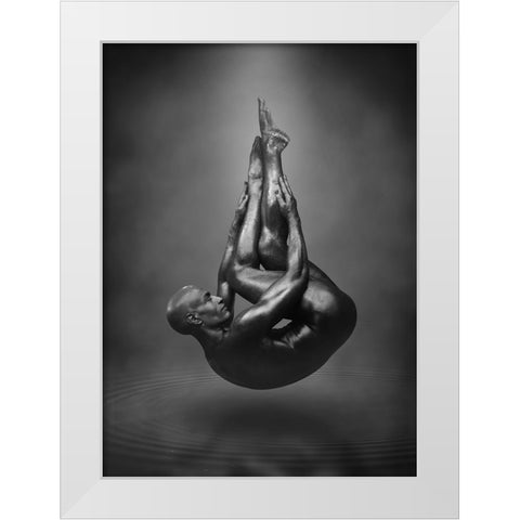 Drop White Modern Wood Framed Art Print by DDiArte