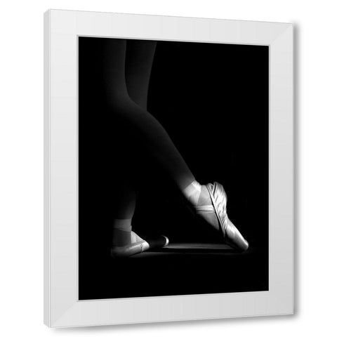N/T White Modern Wood Framed Art Print by Medeiros, Paulo