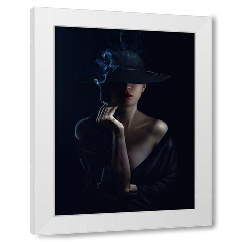 Untitled White Modern Wood Framed Art Print by Spoyalov, Sergey