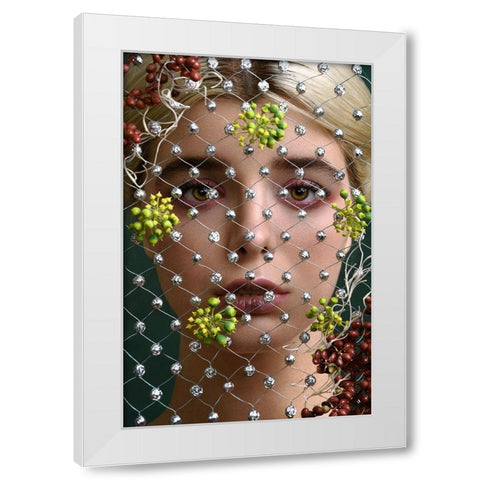 The Maid Of OrleiÂAns V White Modern Wood Framed Art Print by Naderi, Peyman